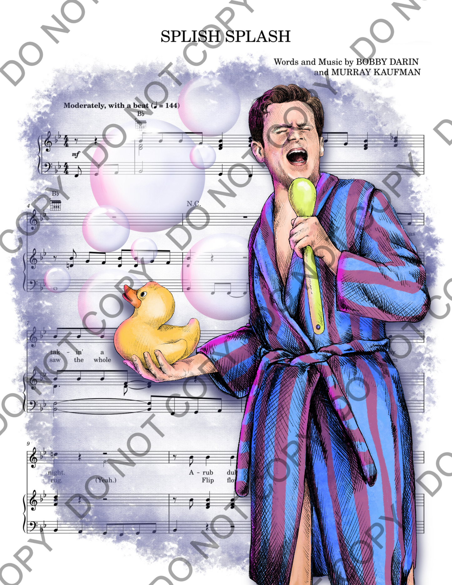 Jonathan Groff Just In Time Sheet Music Art Print