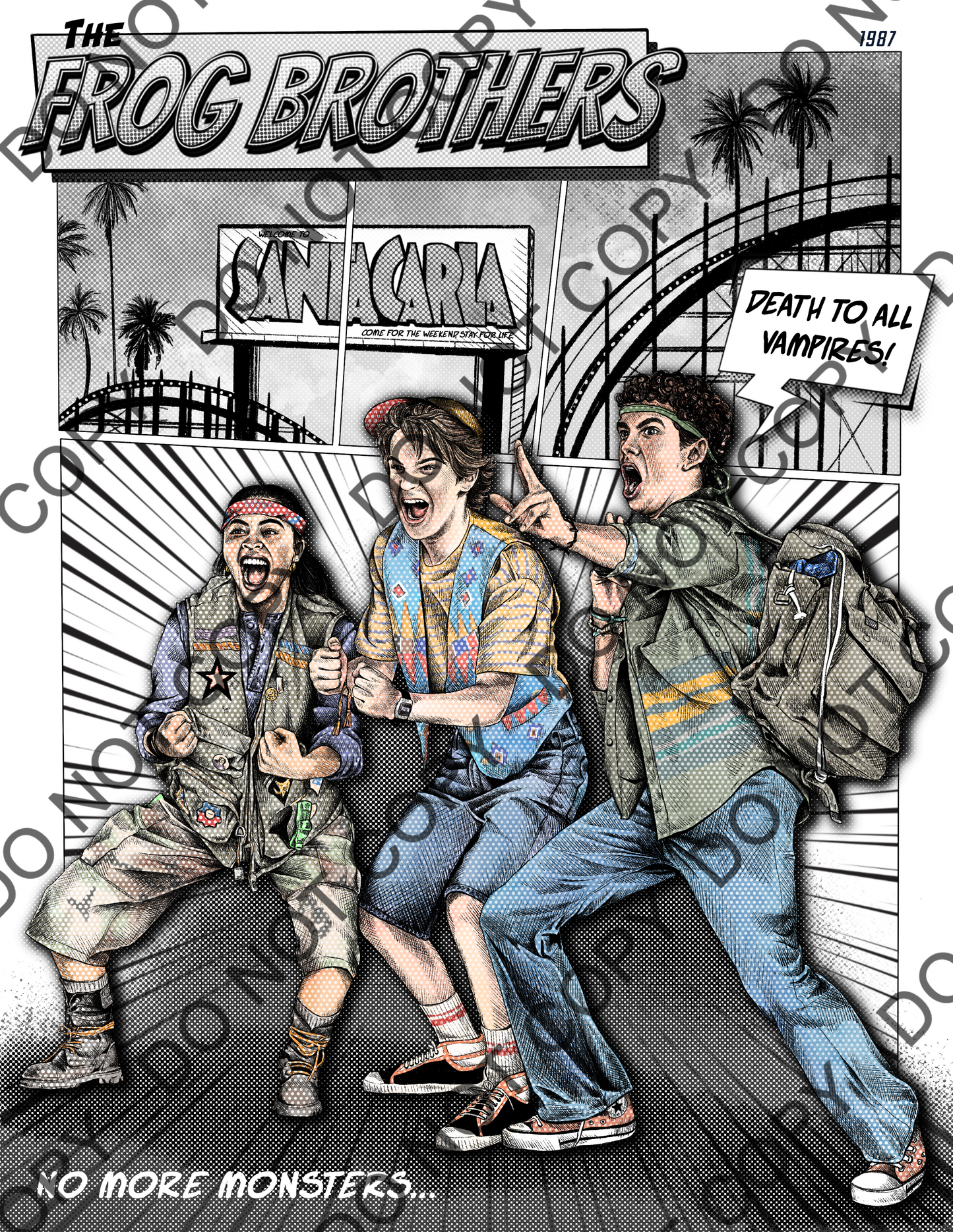 The Lost Boys Frog Brothers Art Print