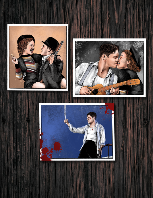 Bonnie and Clyde Sheet Music Art Print