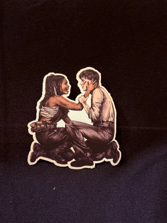 Orpheus and Eurydice (Jack Wolfe and Morgan Dudley) Art Print Sticker