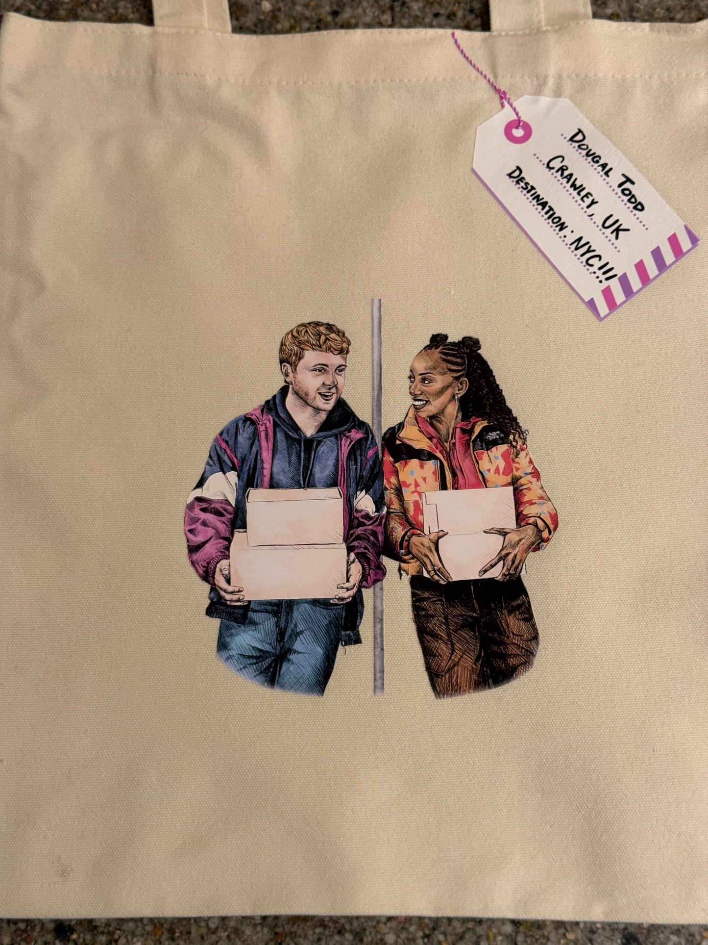 Two Strangers (Carry a Cake Across New York) Art Tote Bag