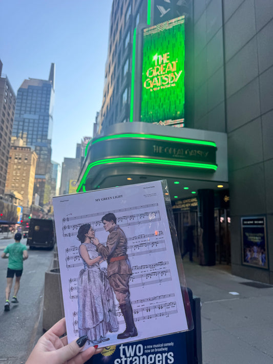 Jeremy Jordan Eva Noblezada Gatsby and Daisy Sheet Music Art Print