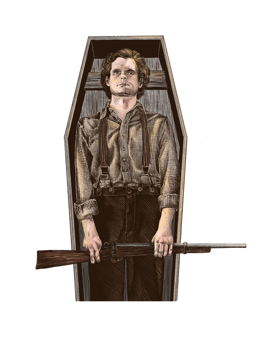 Dead Outlaw Art Print Sticker