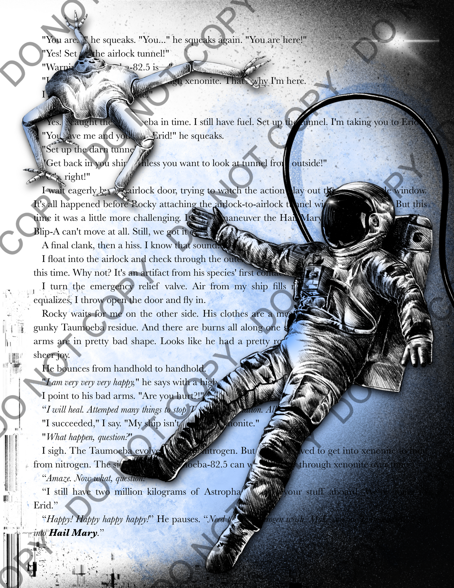 Project Hail Mary Book Art Print