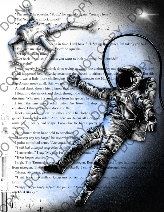 Project Hail Mary Book Art Print