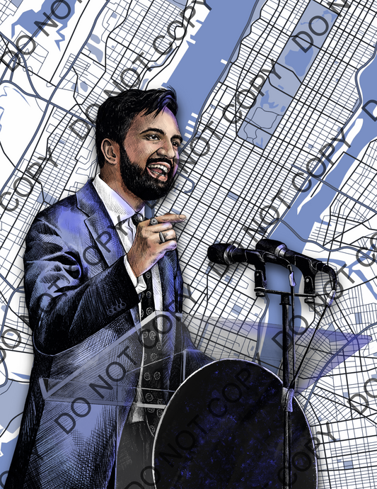 Zohran Mamdani New York City Mayor Art Print