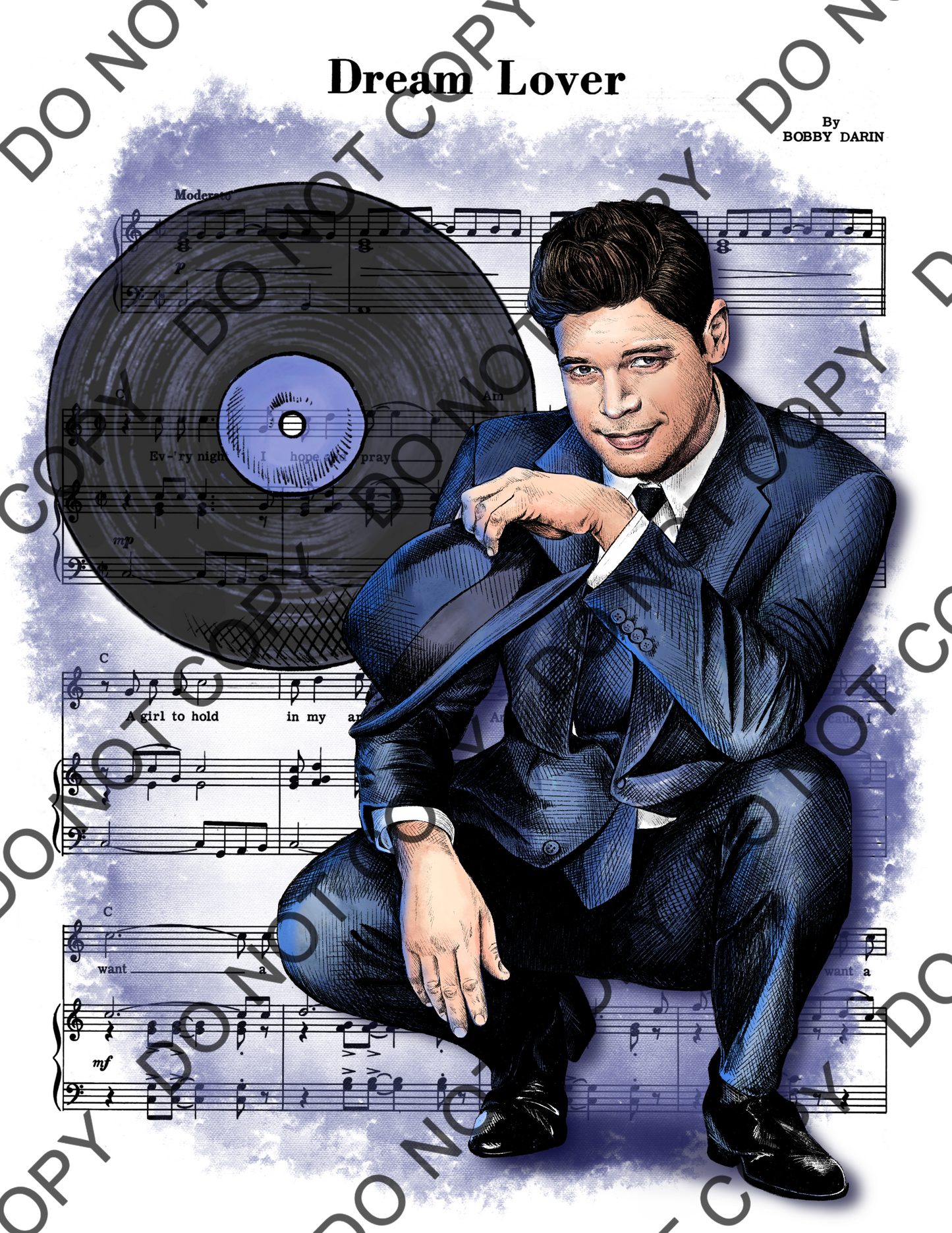 Jeremy Jordan Just In Time Sheet Music Art Print