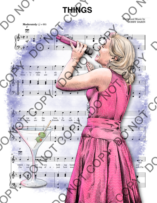 Carrie St. Louis Just In Time Sheet Music Art Print
