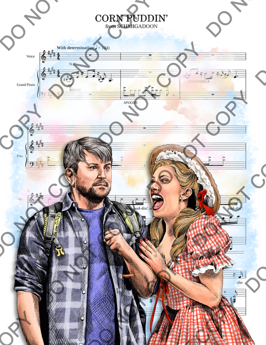 Schmigadoon Sheet Music Art Print