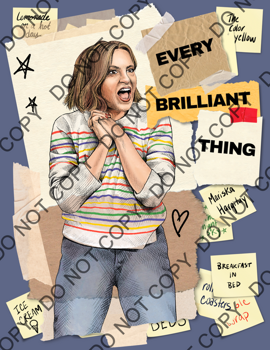 Every Brilliant Thing Mariska Hargitay Art Print