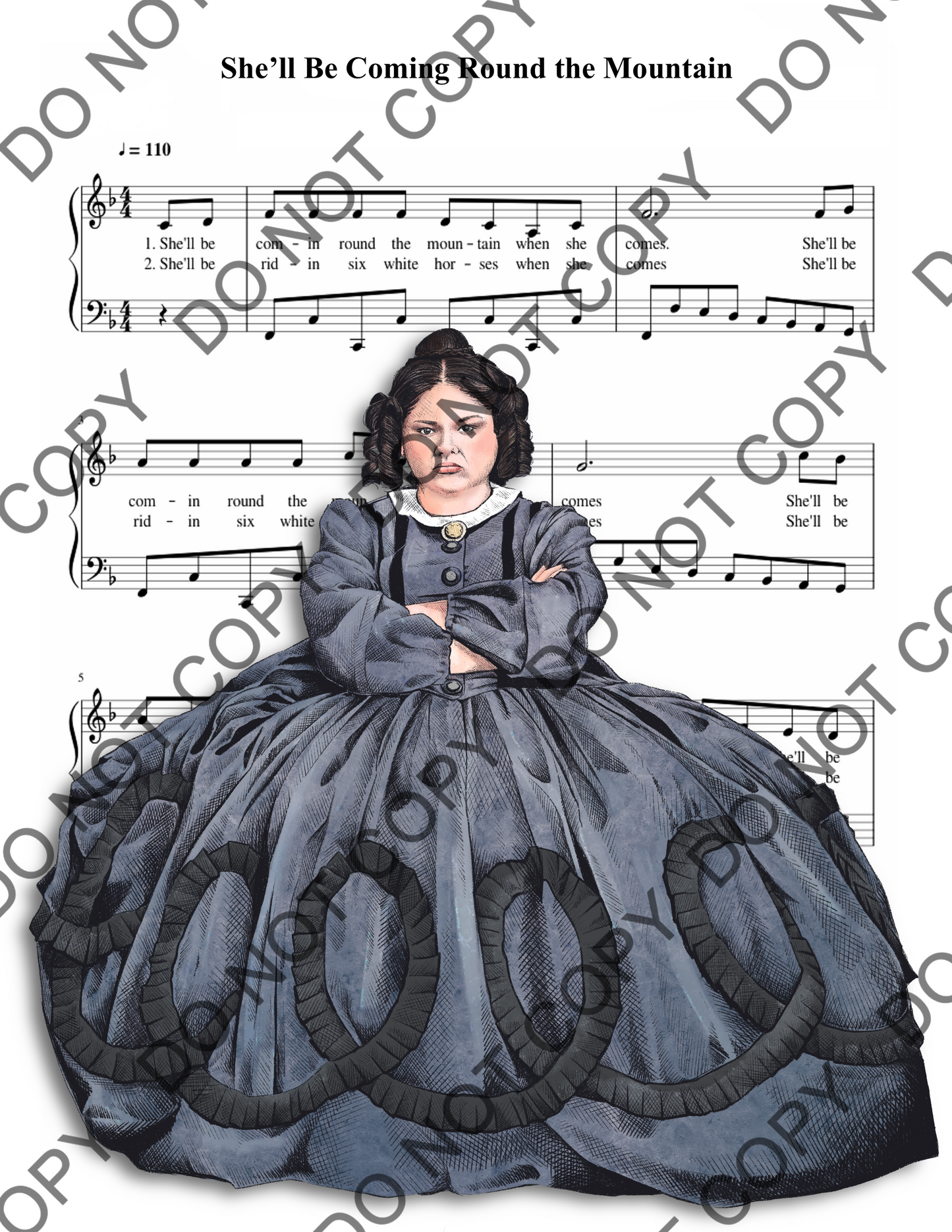 Meg Stalter Oh Mary Sheet Music Art Print