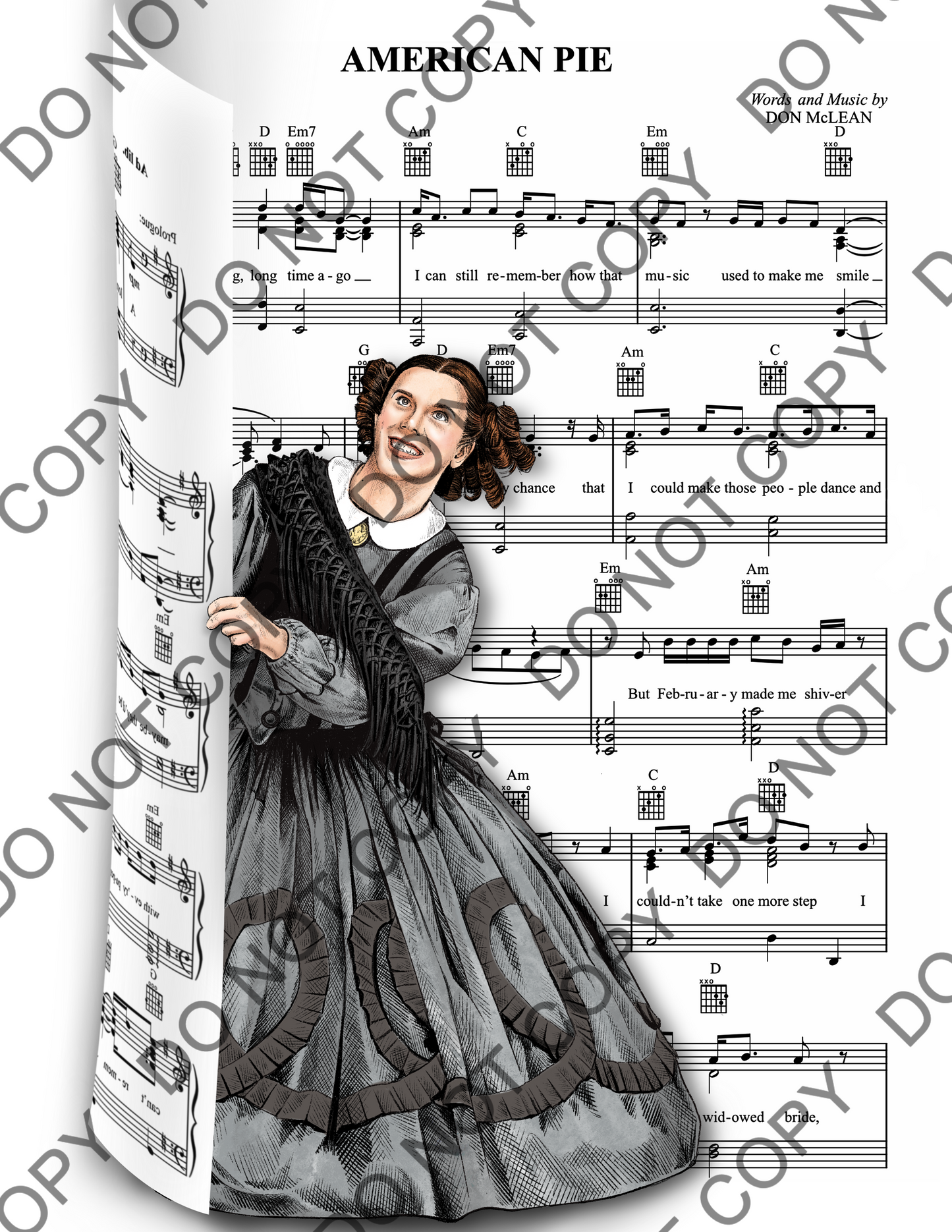 Cole Escola Oh Mary Sheet Music Art Print