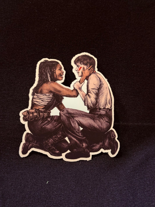 Orpheus and Eurydice (Jack Wolfe and Morgan Dudley) Art Print Sticker