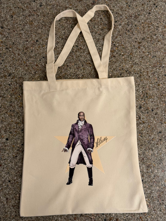 Aaron Burr Leslie Odom Jr. Hamilton Art Tote Bag