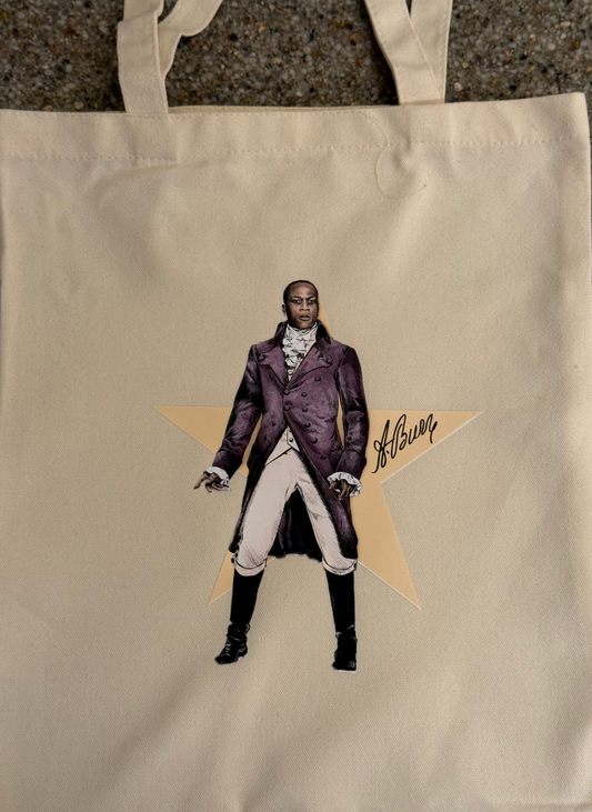 Aaron Burr Leslie Odom Jr. Hamilton Art Tote Bag