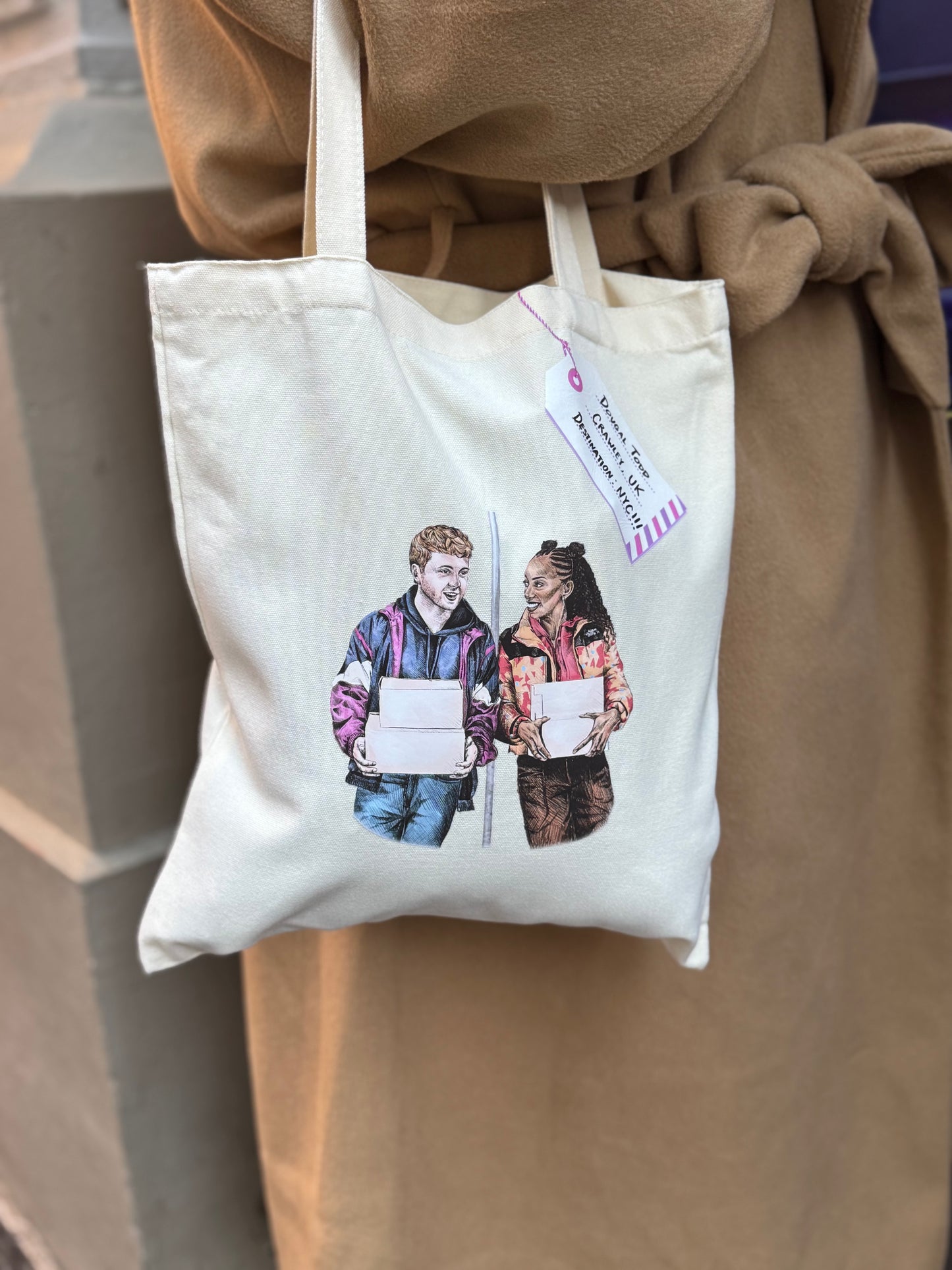 Two Strangers (Carry a Cake Across New York) Art Tote Bag
