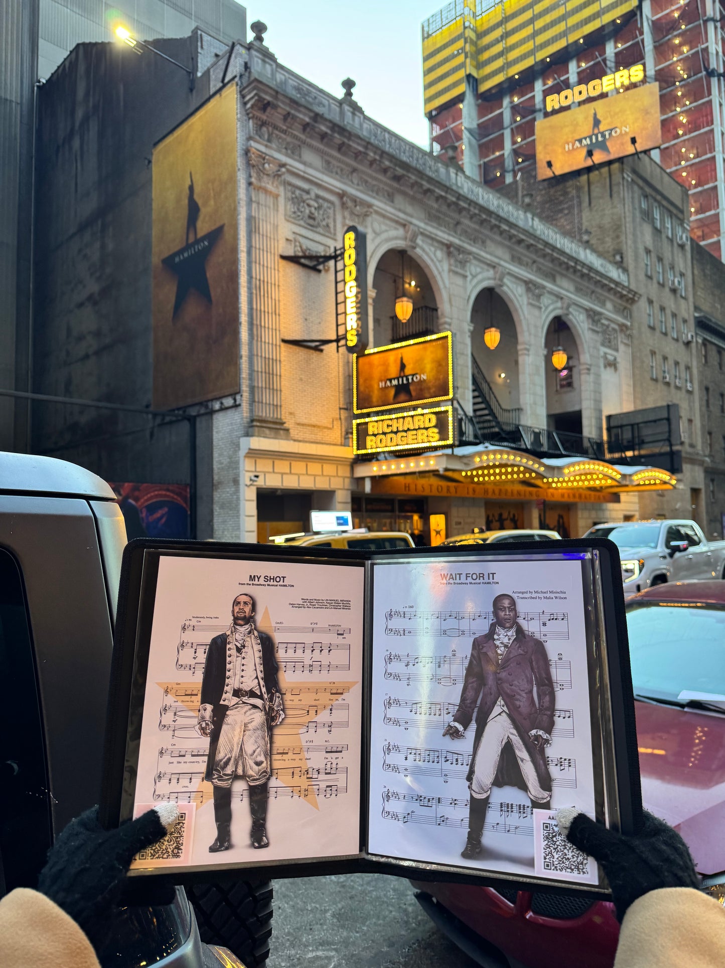 Leslie Odom Jr. Aaron Burr Sheet Music Art Print (Color)