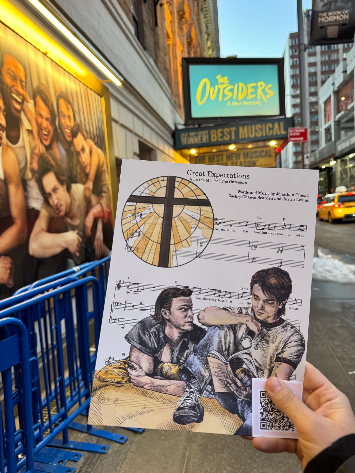 The Outsiders Sheet Music Art Print