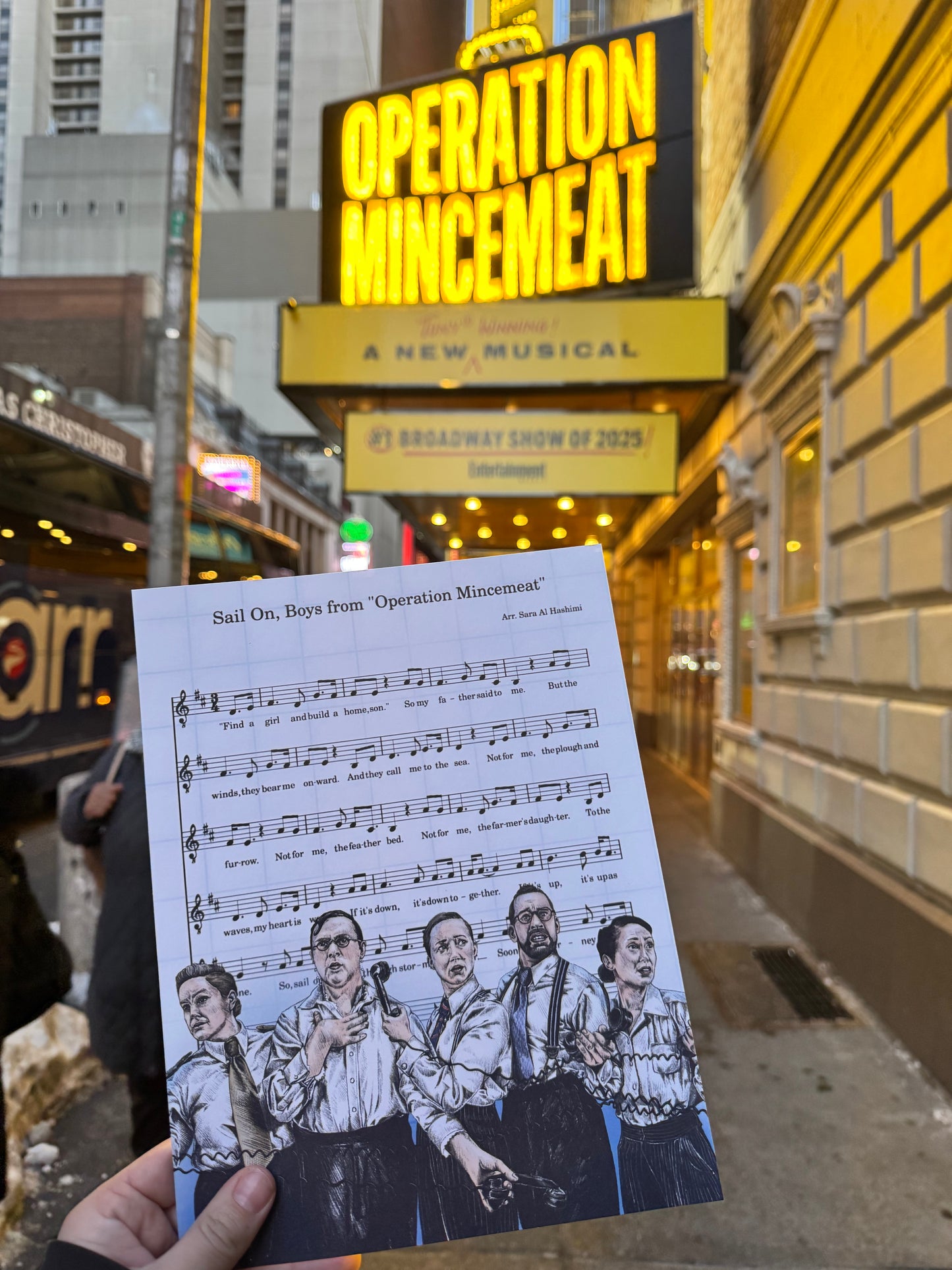 Operation Mincemeat Sheet Music Art Print