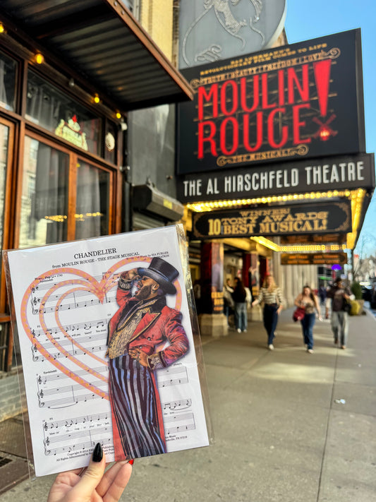 Bob the Drag Queen Moulin Rouge Sheet Music Art Print