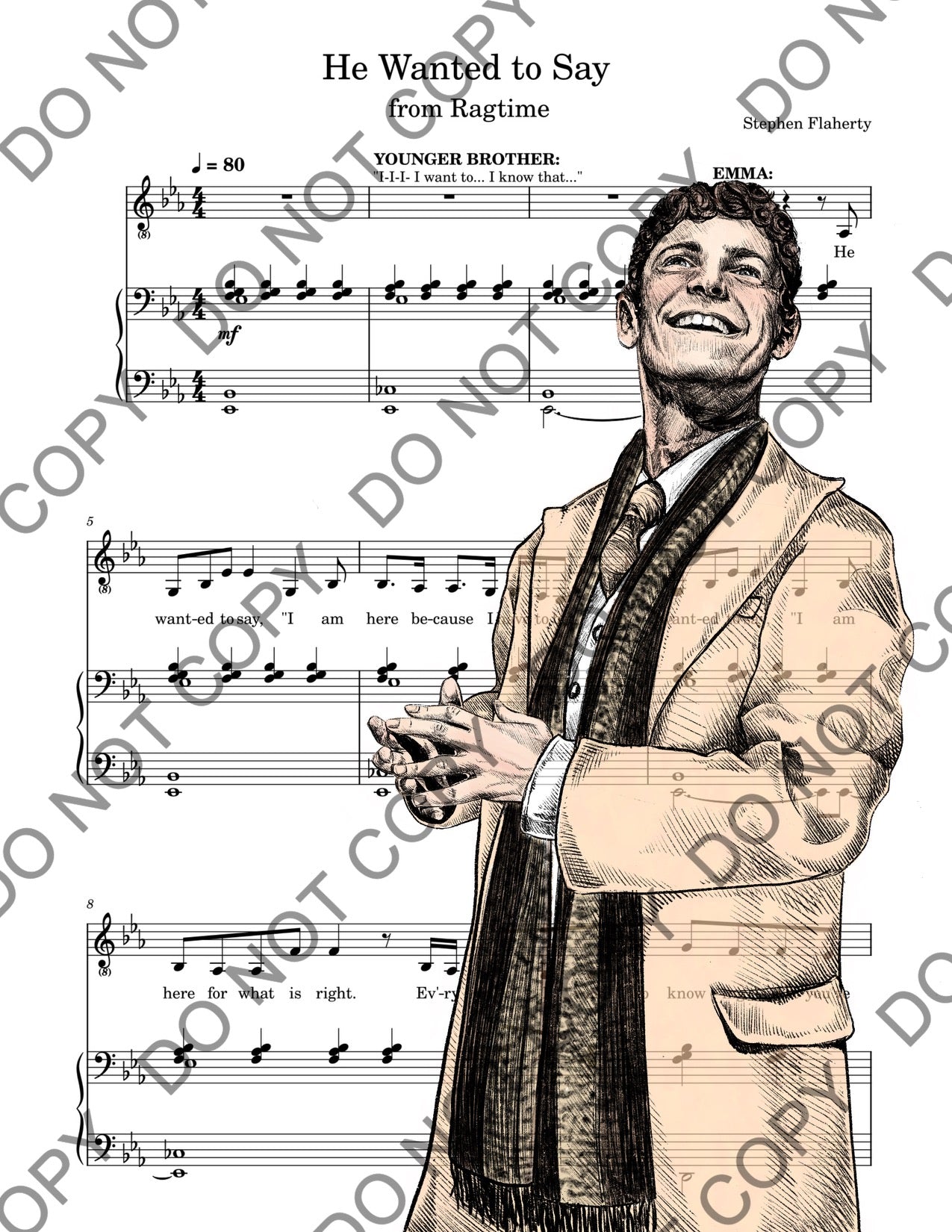 Ben Levi Ross Ragtime Sheet Music Art Print (Color)