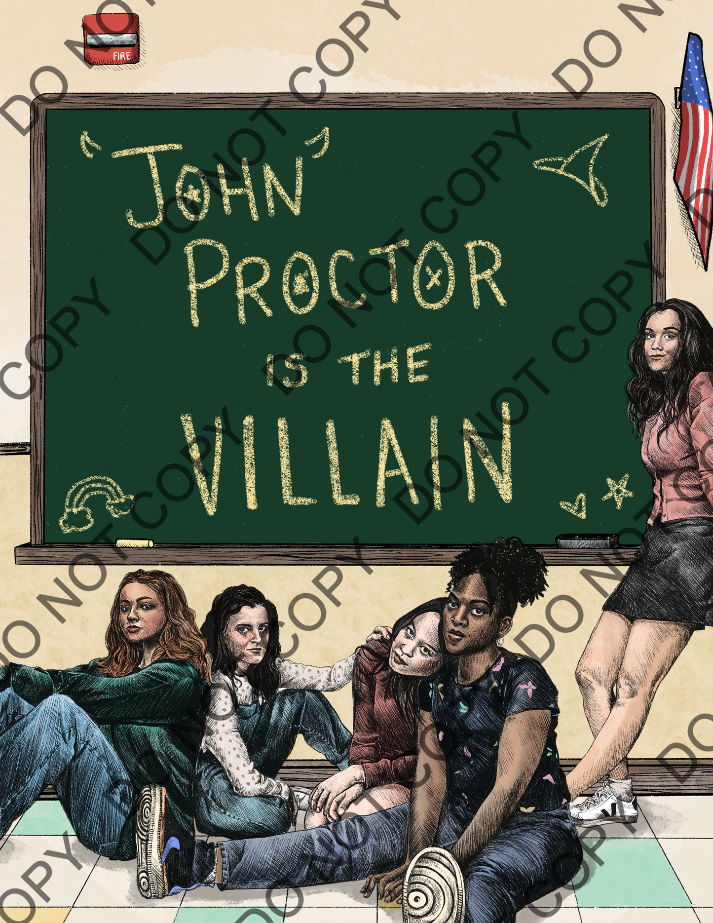 John Proctor is the Villain Art Print (Color)