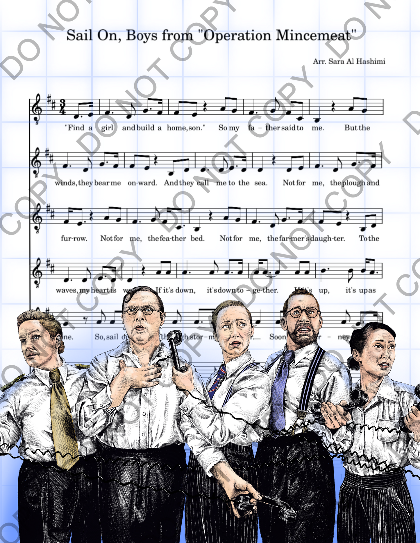 Operation Mincemeat Sheet Music Art Print