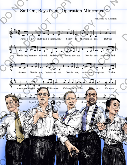 Operation Mincemeat Sheet Music Art Print