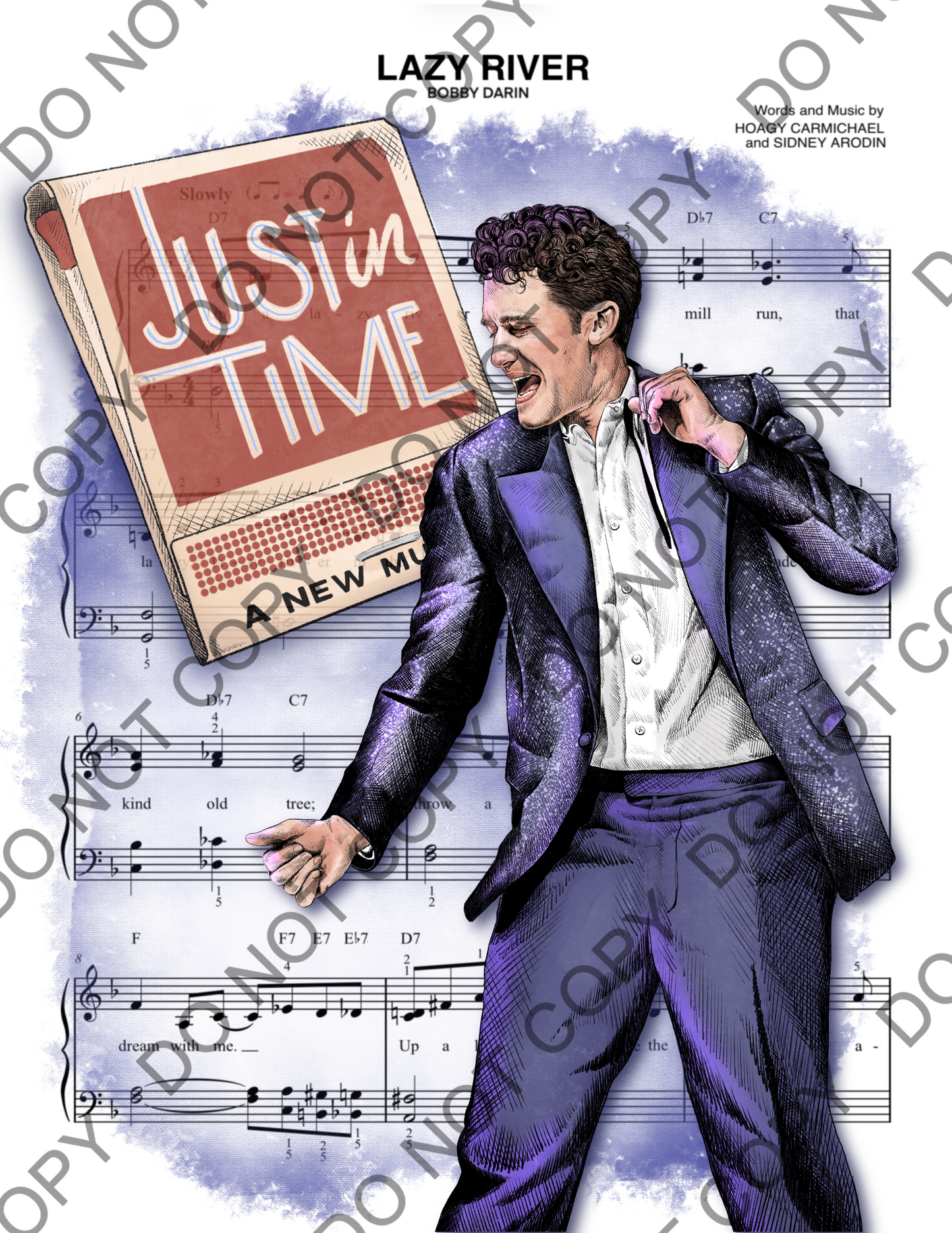 Matthew Morrison Just In Time Sheet Music Art Print