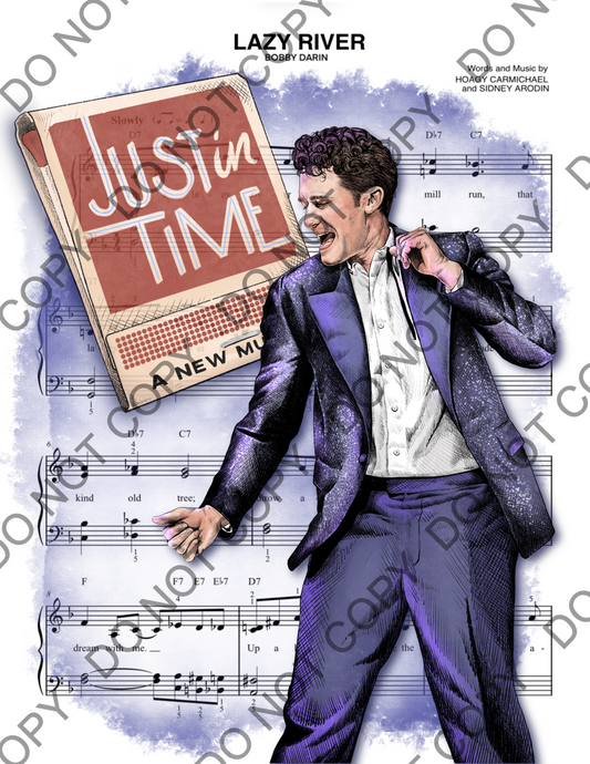 Matthew Morrison Just In Time Sheet Music Art Print