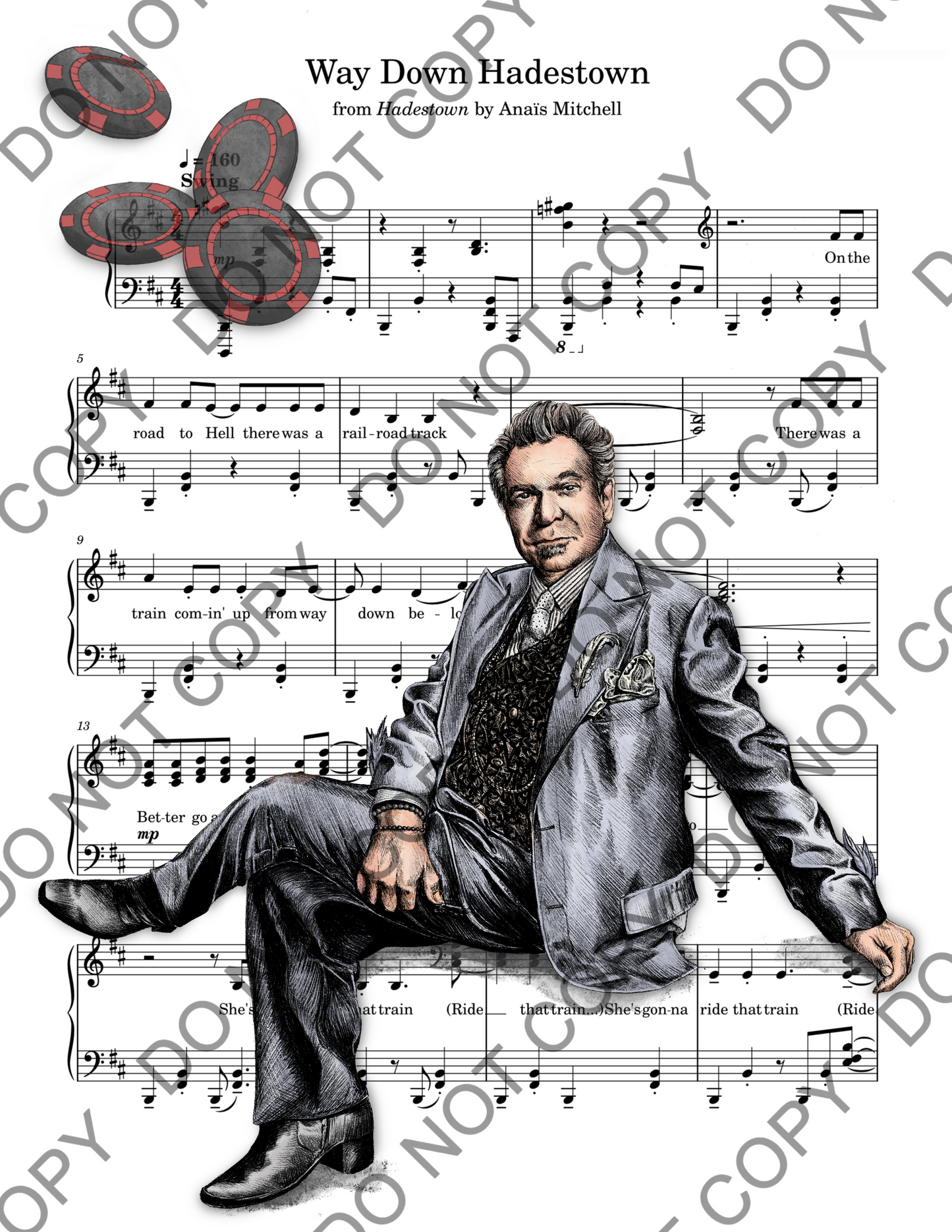 Kurt Elling Hermes Sheet Music Art Print