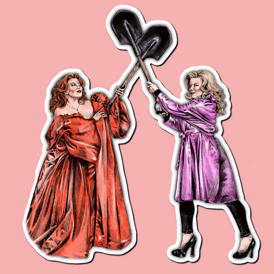Death Becomes Her Art Print Sticker