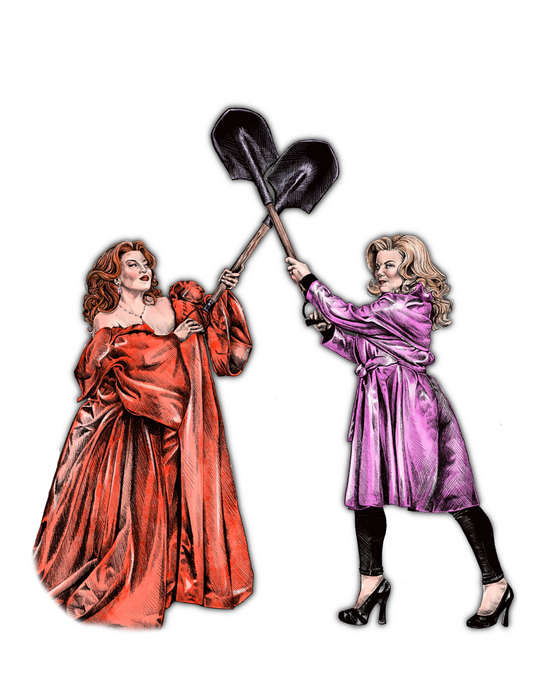 Death Becomes Her Art Print Sticker