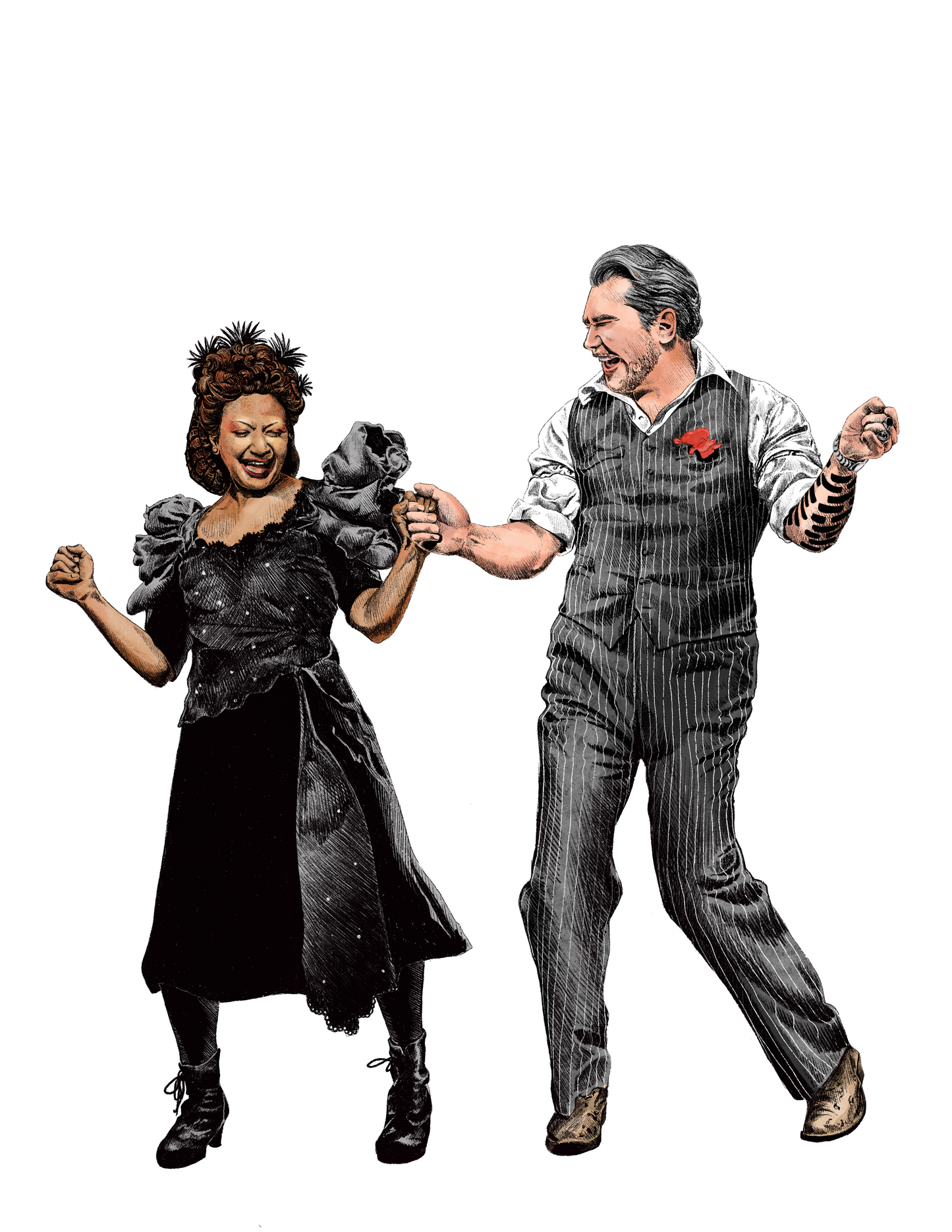 Hades and Persephone Art Print Sticker
