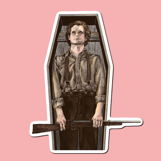 Dead Outlaw Art Print Sticker