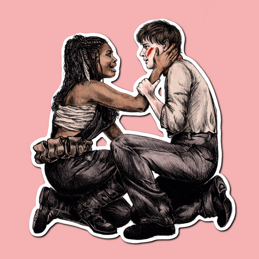 Orpheus and Eurydice (Jack Wolfe and Morgan Dudley) Art Print Sticker